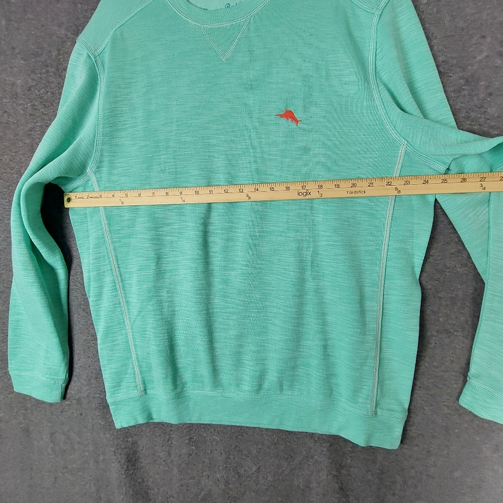 TOMMY BAHAMA TABAGO BAY CREWNECK MENS MINT GREEN LONG SLEEVE SWEATSHIRT SIZE XLT - Picture 4 of 9